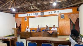 RAPAT KOORDINASI EVALUASI DAN PEMBUBARAN PANITIA GELAR POTENSI RINTISAN KALURAHAN BUDAYA